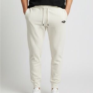 Tommy Hilfiger NFL Baltimore Ravens Waffle Jogger Pants Off White XL NEW NO Tags